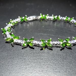 Natural Gemstone Bracelet sz 8.5